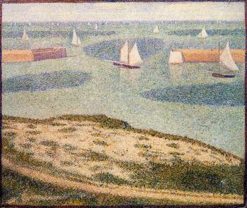 Georges Seurat : Port-en-Bessin, Entrance to the Outer Harbor